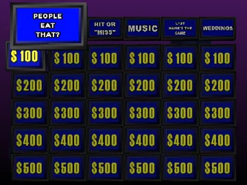 Jeopardy! (US) screen shot game playing